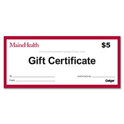 MAINEHEALTH GIFT CERTIFICATE